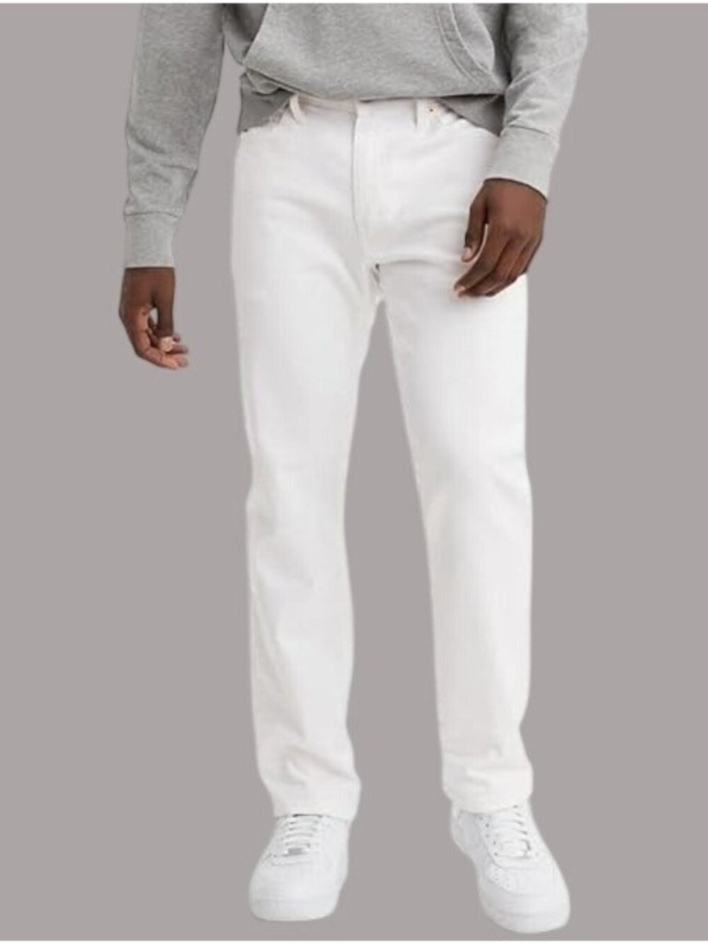 John Varvatos Bowery White Slim-Fit Jeans 33 Made In China Cotton-Linen Blend